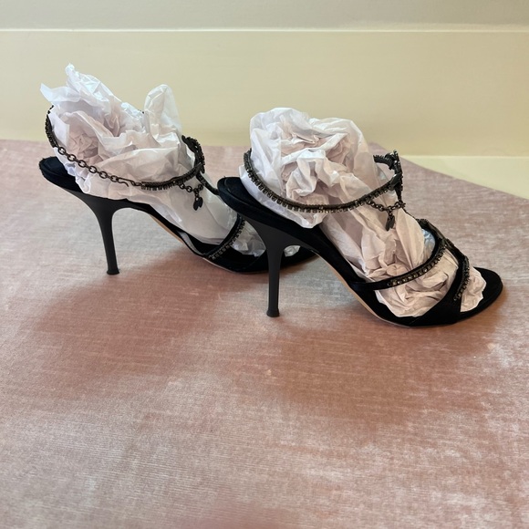 Giuseppe Zanotti Jeweled Black Heels, EU Size 37.5, US Size 7 - Picture 4 of 7